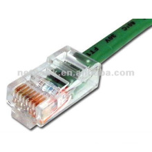 Verde não-botado utp 10ft cat6 patch cord